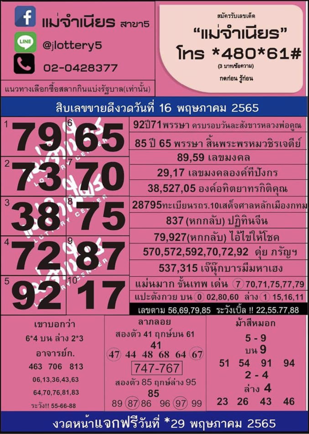 หวยแม่จำเนียร