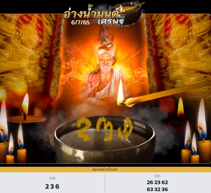เลขอ่างน้ำมนต์